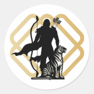 Sticker Rond Lord Ayyappan