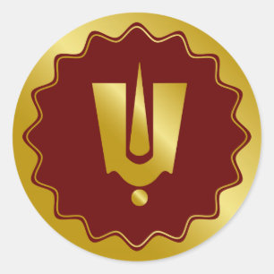 Sticker Rond Lord Balaji Tilak Golden