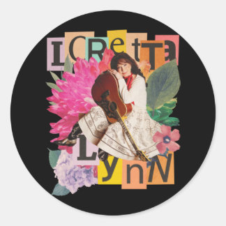 Sticker Rond Loretta Lynn