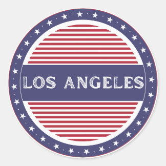 Sticker Rond Los Angeles City Pride Emblem – American Identity
