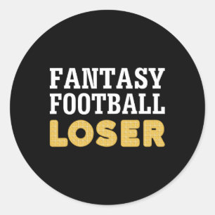 Sticker Rond Losing Team Designs Imaginaire Football Loser - Un