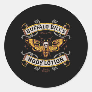 Sticker Rond Lotion corporelle Goth - Mort Tête de la Mousse -