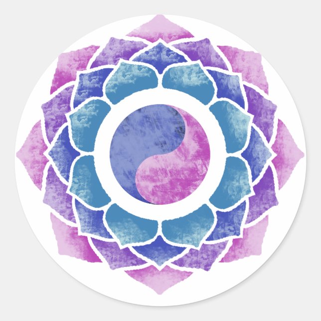 Sticker Rond Lotus (Devant)