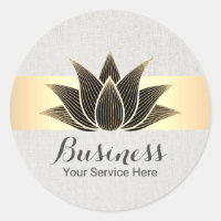 Lotus Black Gold Flower Yoga Massage Salon SPA