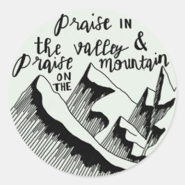 Sticker Rond Louange