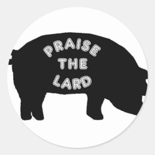 Sticker Rond Louez le Lard