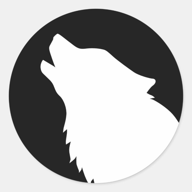 Sticker Rond Loup (Devant)