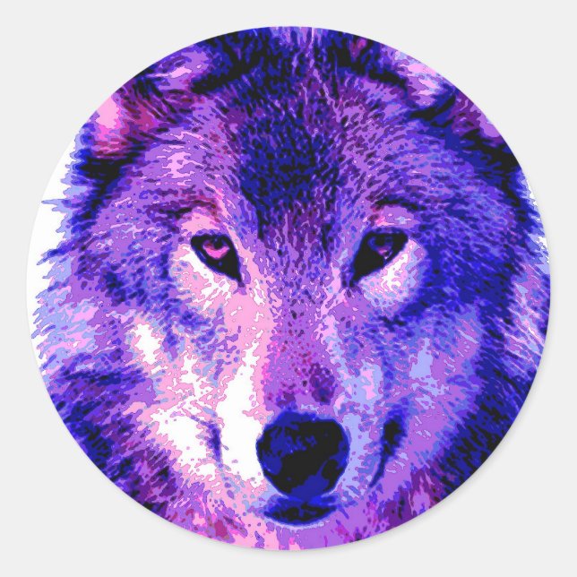 Sticker Rond Loup (Devant)