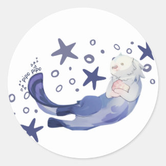 Sticker Rond Loutre Genshin Impact