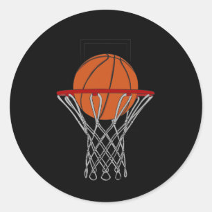 Sticker Rond Love Basketball 4