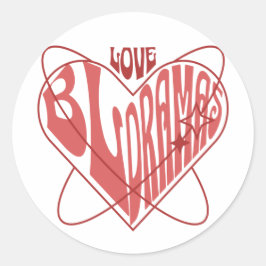 Sticker Rond Love Bl dramatiques