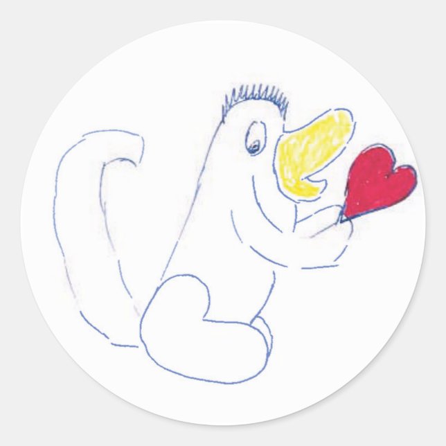 Sticker rond Love Bug (Devant)