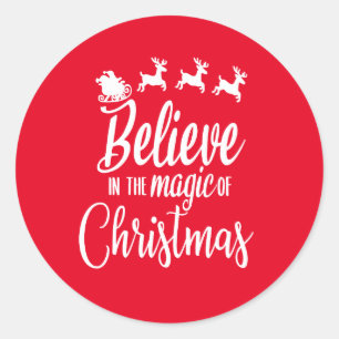 Sticker Rond Love dans le Magic of Christmas