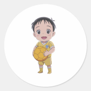 Sticker Rond Love football