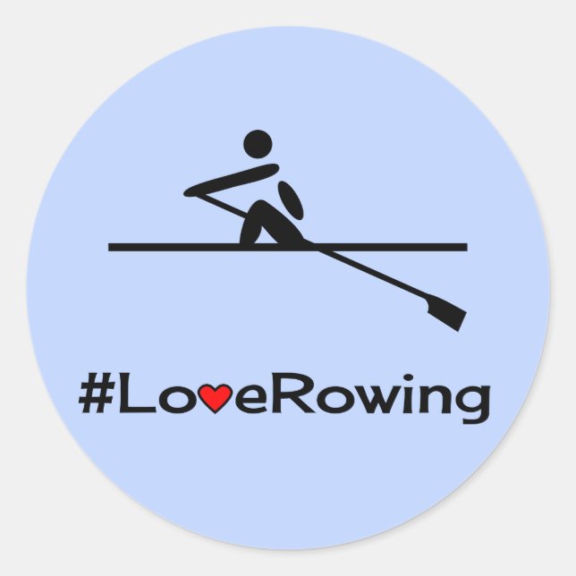 Sticker Rond Love rwing légende bleu (Devant)
