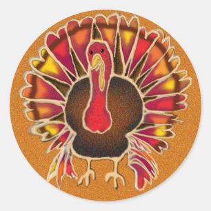 Sticker Rond LOVE TURKEY par SHARON SHARPE