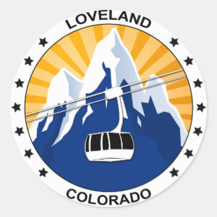 Sticker Rond Loveland Colorado