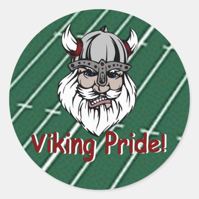 Sticker Rond Lowndes Viking Pride (Devant)