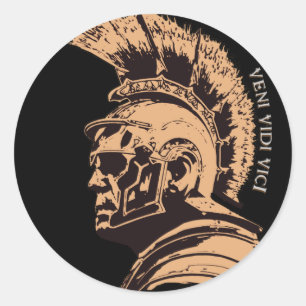 Sticker Rond Lucius, un célèbre centurion romain