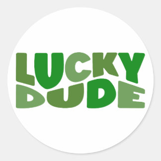 Sticker Rond Lucky Dude 🍀
