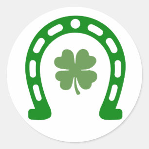 Sticker Rond Lucky - Embrassez la chance des Irlandais