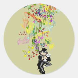 Sticker Rond Lucky Leprechaun