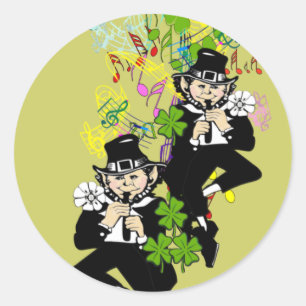 Sticker Rond Lucky Leprechaun