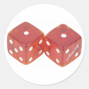 Sticker Rond Lucky Mariage Dice