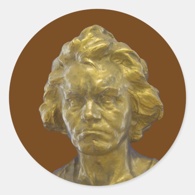 Sticker Rond Ludwig van Beethoven (Devant)