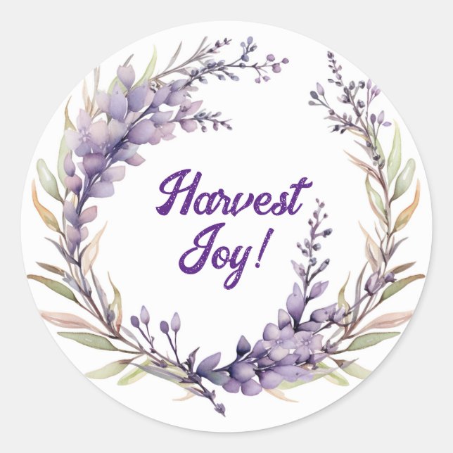 Sticker Rond Lughnasadh Lavender Collection - Vintage Nordica (Devant)