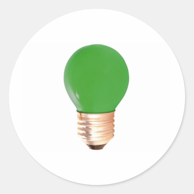 STICKER ROND LUMIÈRE VERTE (Devant)