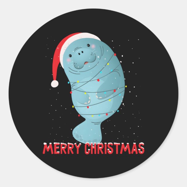 Sticker Rond Lumières d'arbre (Devant)