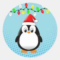 Lumières de Noël de Pingouin en Carton mignon