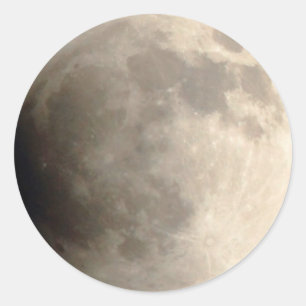 Sticker Rond Lunar Eclipse (4) 12:01 Le 15 avril 2014