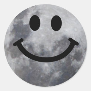 Sticker Rond Lune