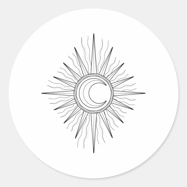 Sticker Rond Lune (Devant)