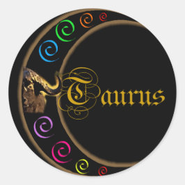 Sticker Rond Lune de Celestrial de Taureau
