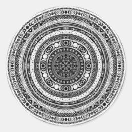 Sticker Rond Lune Enfant Mandala Triple Lune Sorcière