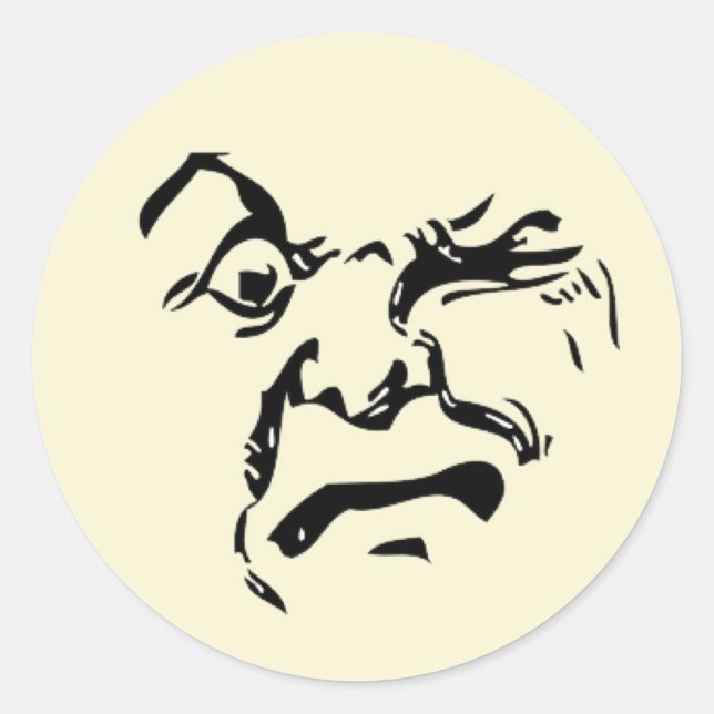 Sticker Rond Lune vintage (Devant)