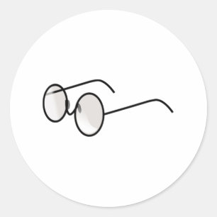 Sticker Rond Lunettes de vue
