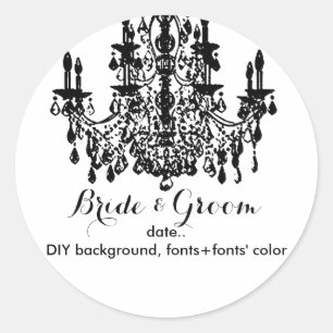 Sticker Rond Lustre PixDezines/arrière - plan do-it-yourself