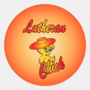 Sticker Rond Lutheran Chick #5