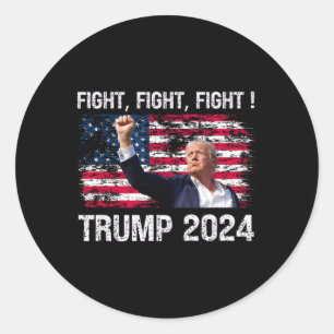 Sticker Rond Lutte 2024 - Élection du président Trump