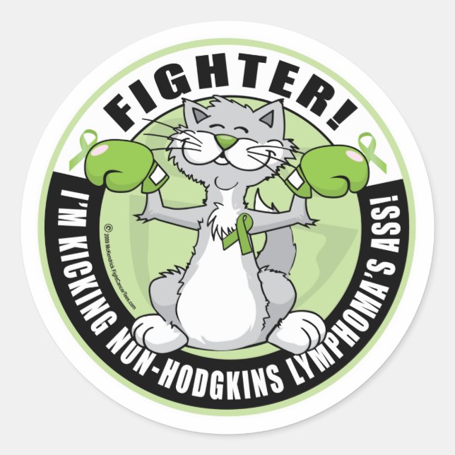Sticker Rond Lutte contre le lymphome non-Hodgkins (Devant)