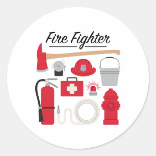 Sticker Rond Lutte contre les incendies