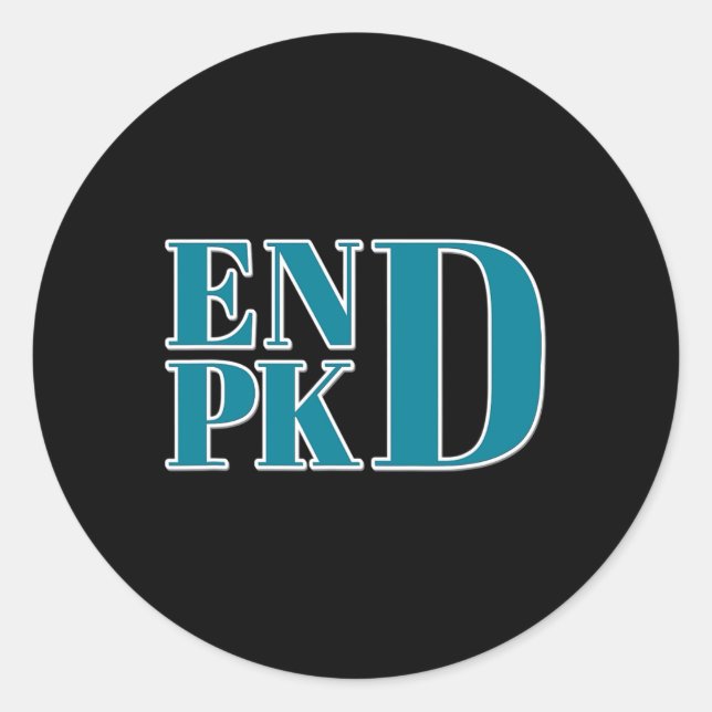 Sticker Rond Lutte Contre Les Maladies Du Rein (Devant)