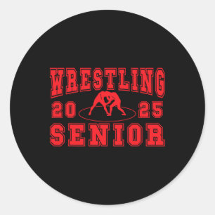 Sticker Rond Lutte de nuit senior lutte senior seniors 2025 Gra