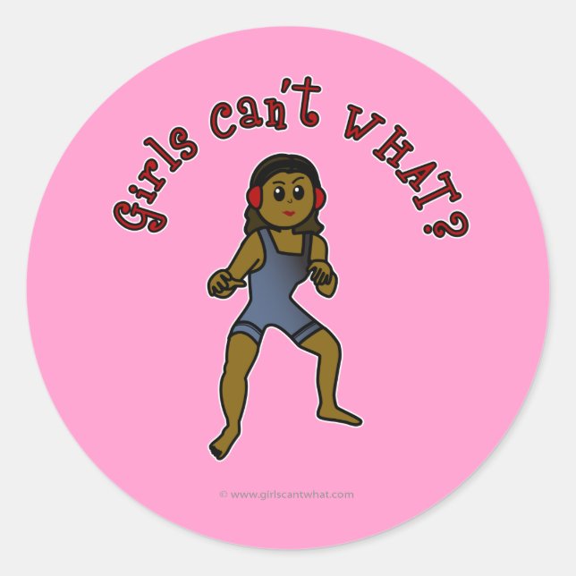 Sticker Rond Lutte des femmes sombres (Devant)