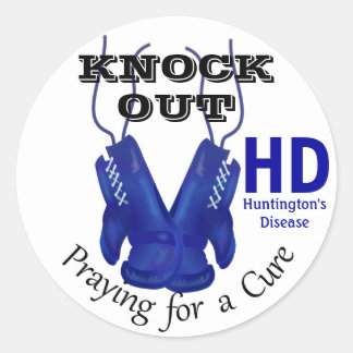 Sticker Rond Lutter contre la maladie de Huntington Sensibilisa