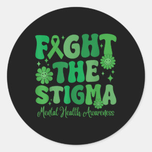 Sticker Rond Lutter Contre La Stigma Leopard Sensibilisation À
